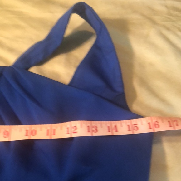 David’s Bridal sz 4 style #F15600 Royal Blue Horizon Chiffon  NWT - Picture 15 of 17